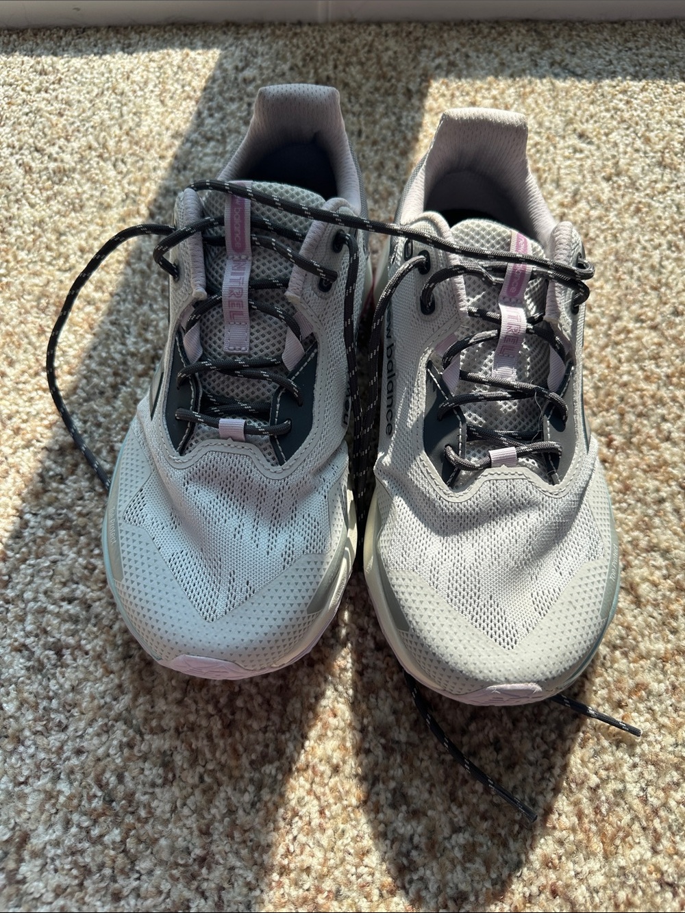 New Balance DynaSoft Nitrel v6 Gray Pink Athletic Hiking Trail Sneaker Womens 10